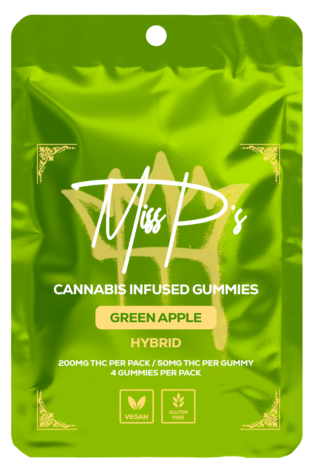 Photograph of product: Green Apple Gummies