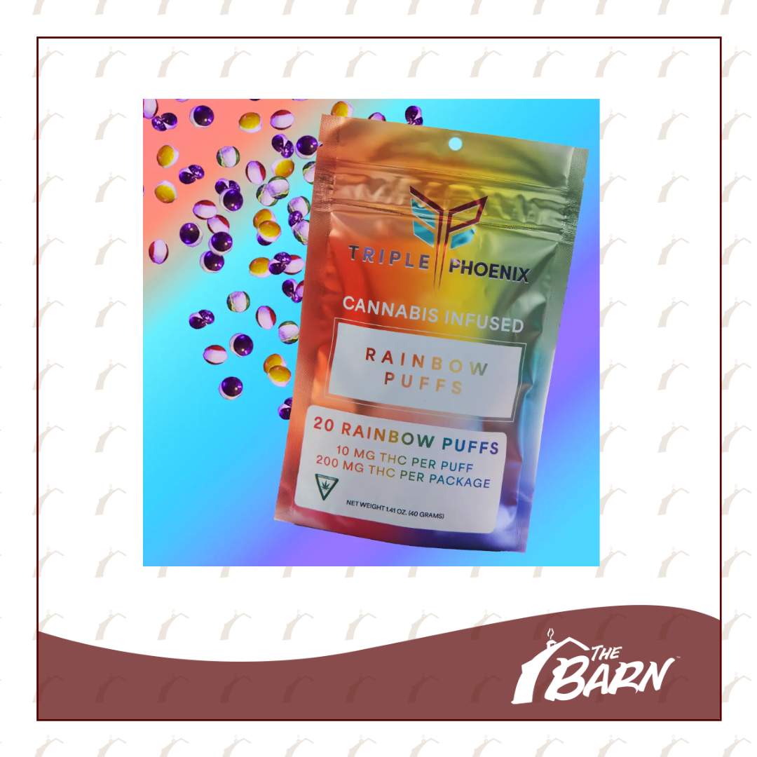 Photograph of product: Triple Phoenix Wellness 200mg - Rainbow Puffs - REC
