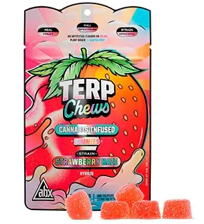 Photograph of product: ABX Terp Chews - Strawberry Haze Gummies (100mg)