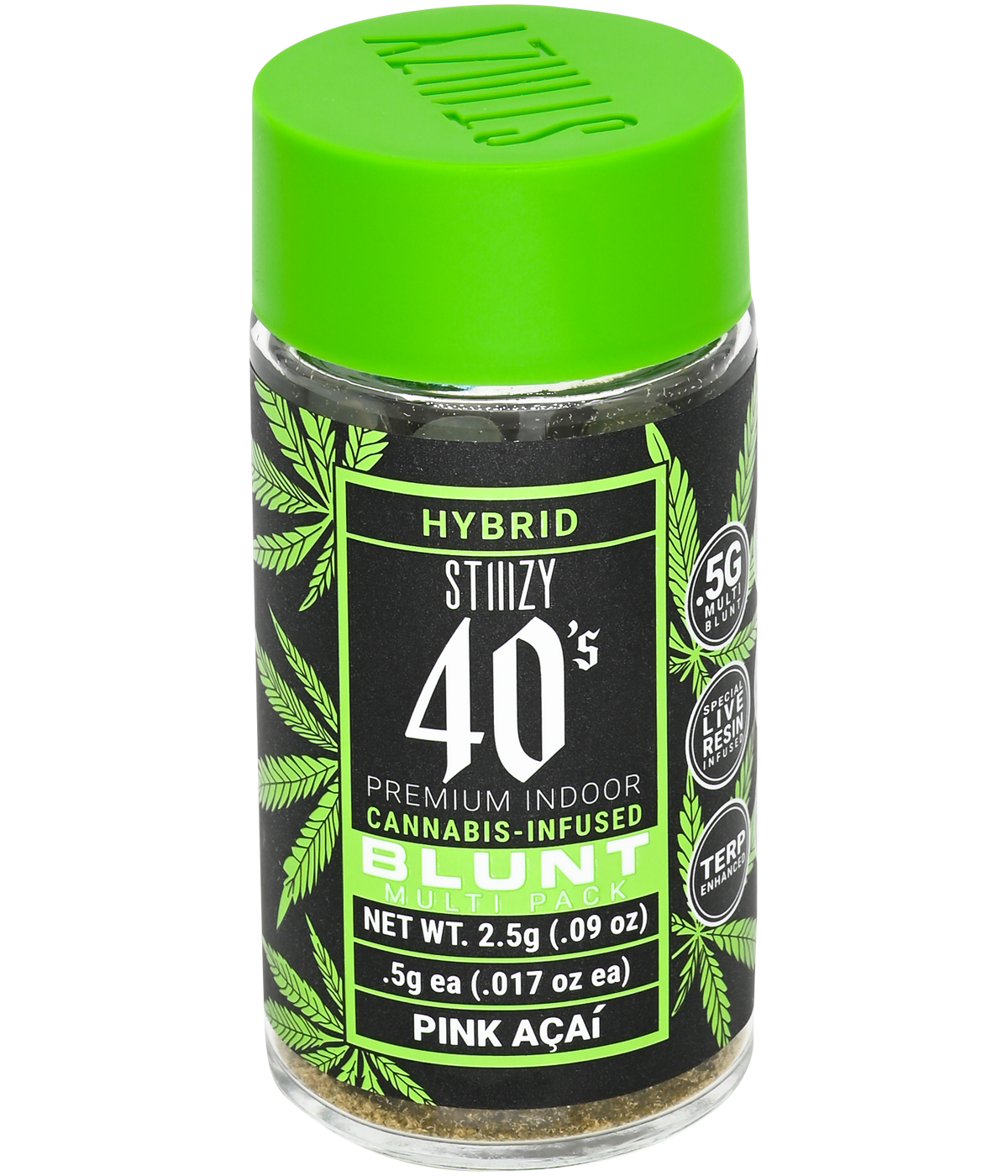 Photograph of product: 40'S BLUNT 5 PACK - PINK ACAI .5G - STIIIZY