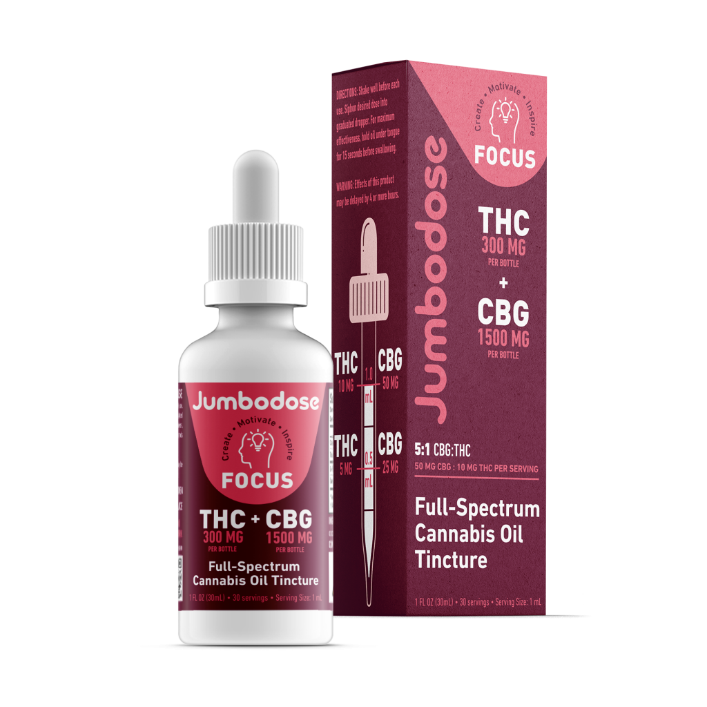 Photograph of product: Jumbodose - FOCUS Full-Spectrum Tincture 300mg 5:1 CBD/TH-oui ( Oui'd )