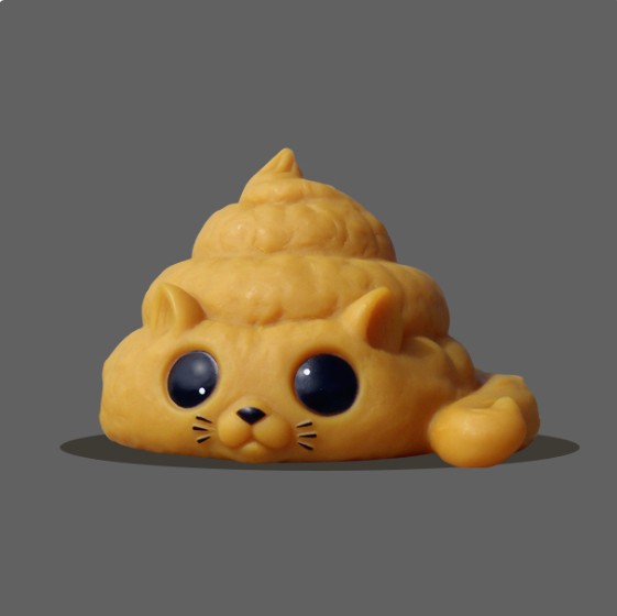 Photograph of product: Art - Chump Magic Poo Cat Collectable Figure