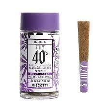 Photograph of product: STIIIZY | BISCOTTI | INFUSED PREROLL | 5 PACK
