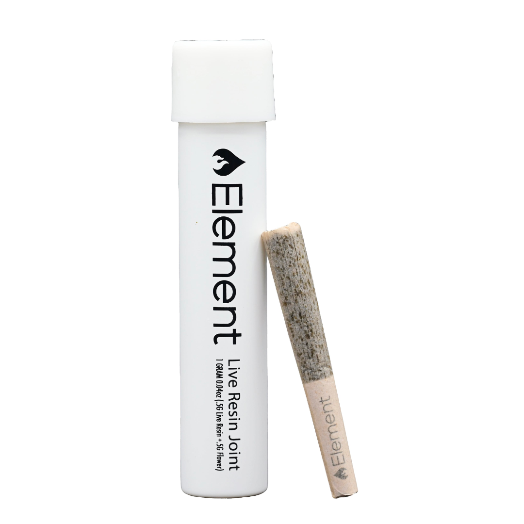 Photograph of product: Element | Flight Plan x Bubble Bath Live Resin Pre-Roll | 1g