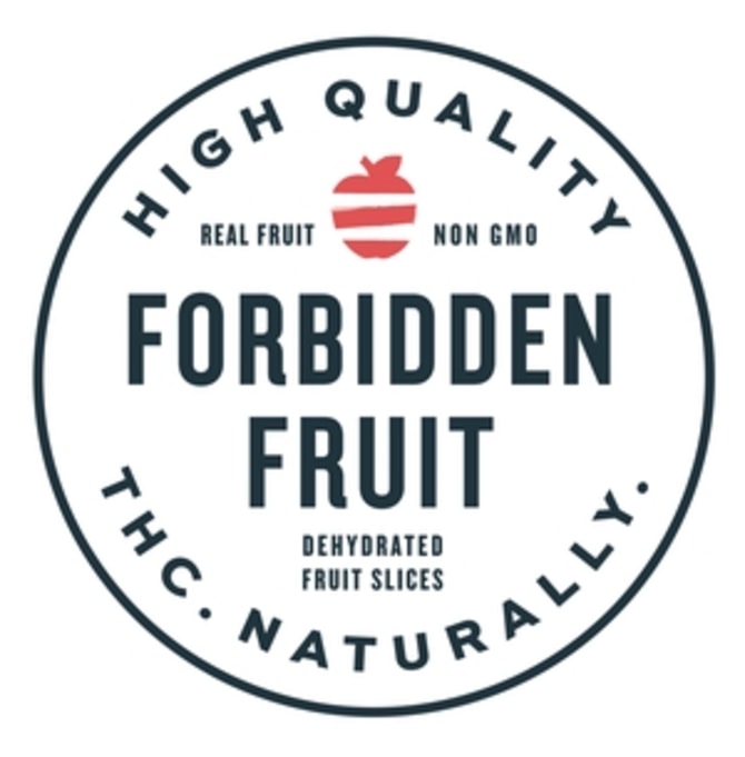 Photograph of product: Forbidden Fruit - Dried Mango Slices - 100mg TH-oui 10pcs.