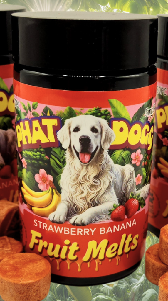 Photograph of product: 100mg Strawberry Banana Fruit Melts