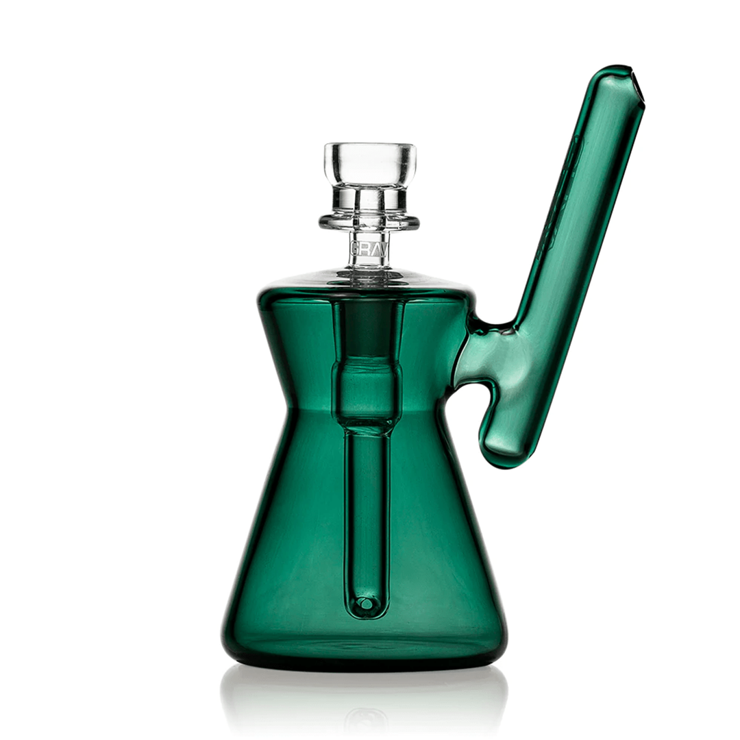 Photograph of product: GRAV | Hourglass Pocket Bubbler | Lake Green | 10mm