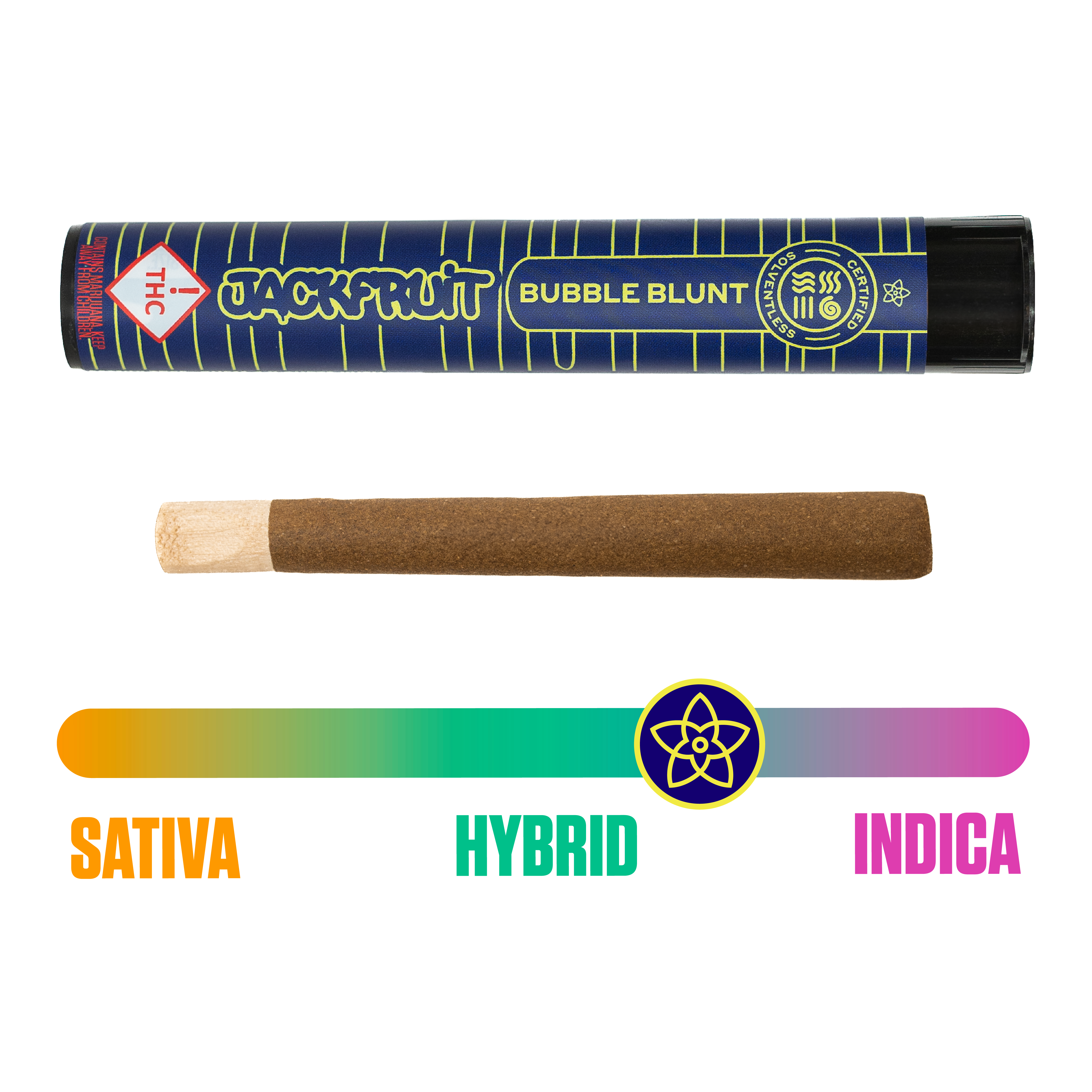 Photograph of product: The Flower Collective: Jackfruit 1.1g Bubble Blunt