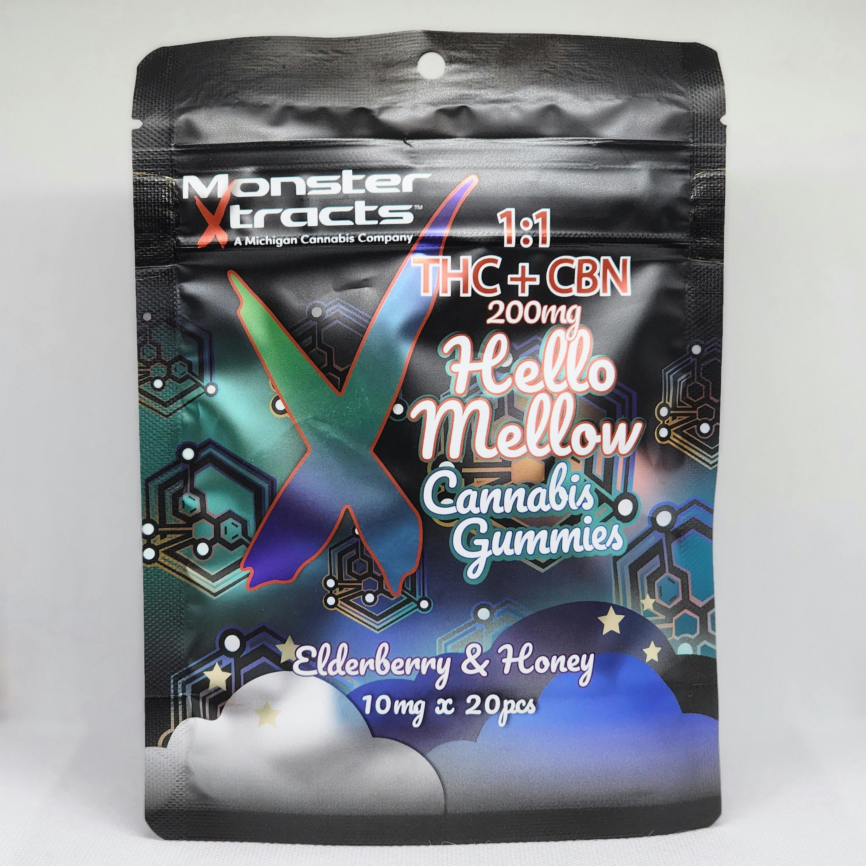Photograph of product: Monster Medibles | Elderberry & Honey CBN | Gummies  | 200mg