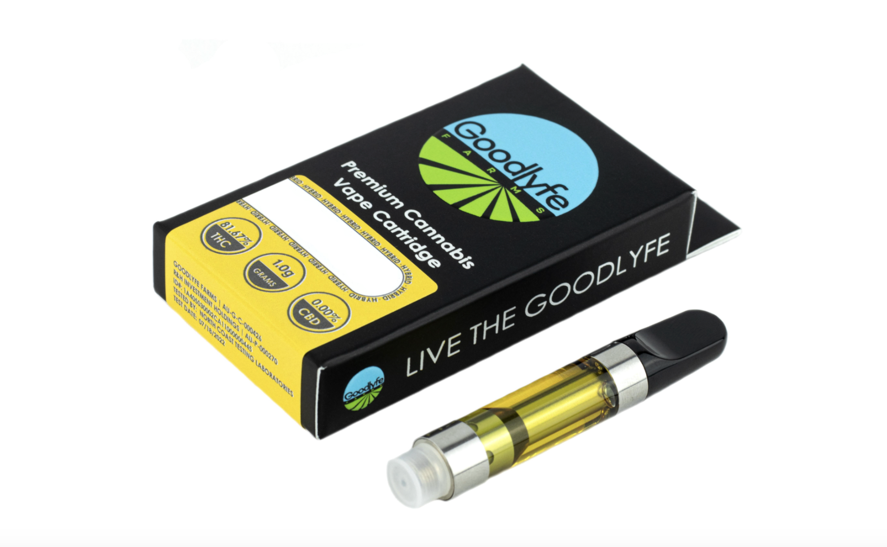 Photograph of product: Goodlyfe: Strawberry Kiwi 1G Disposable Vape