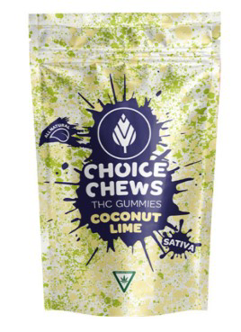 Photograph of product: Choice Chews | Coconut Lime | Oui'd 100mg