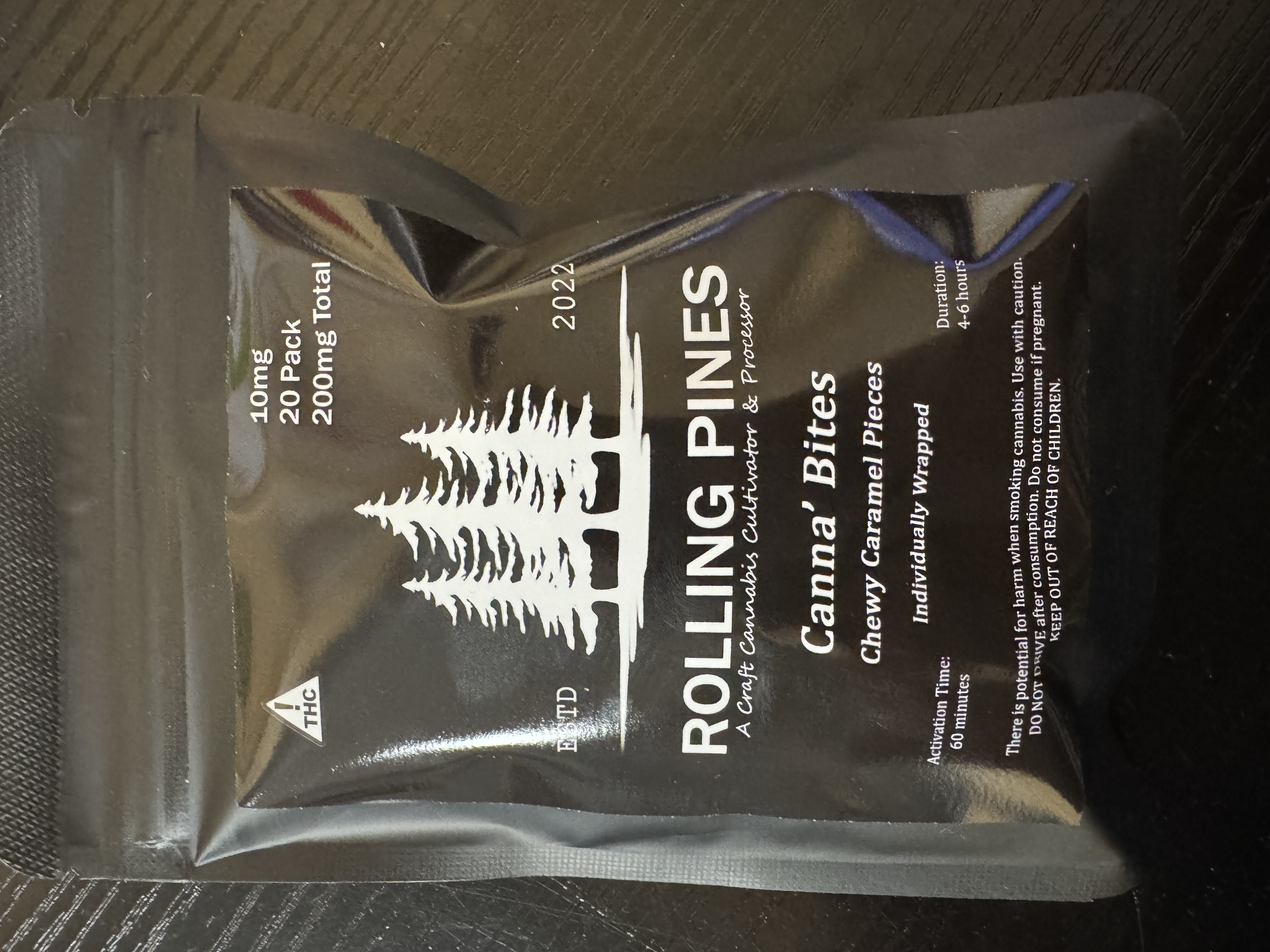 Photograph of product: Rolling Pines | Caramel Bites | 200mg