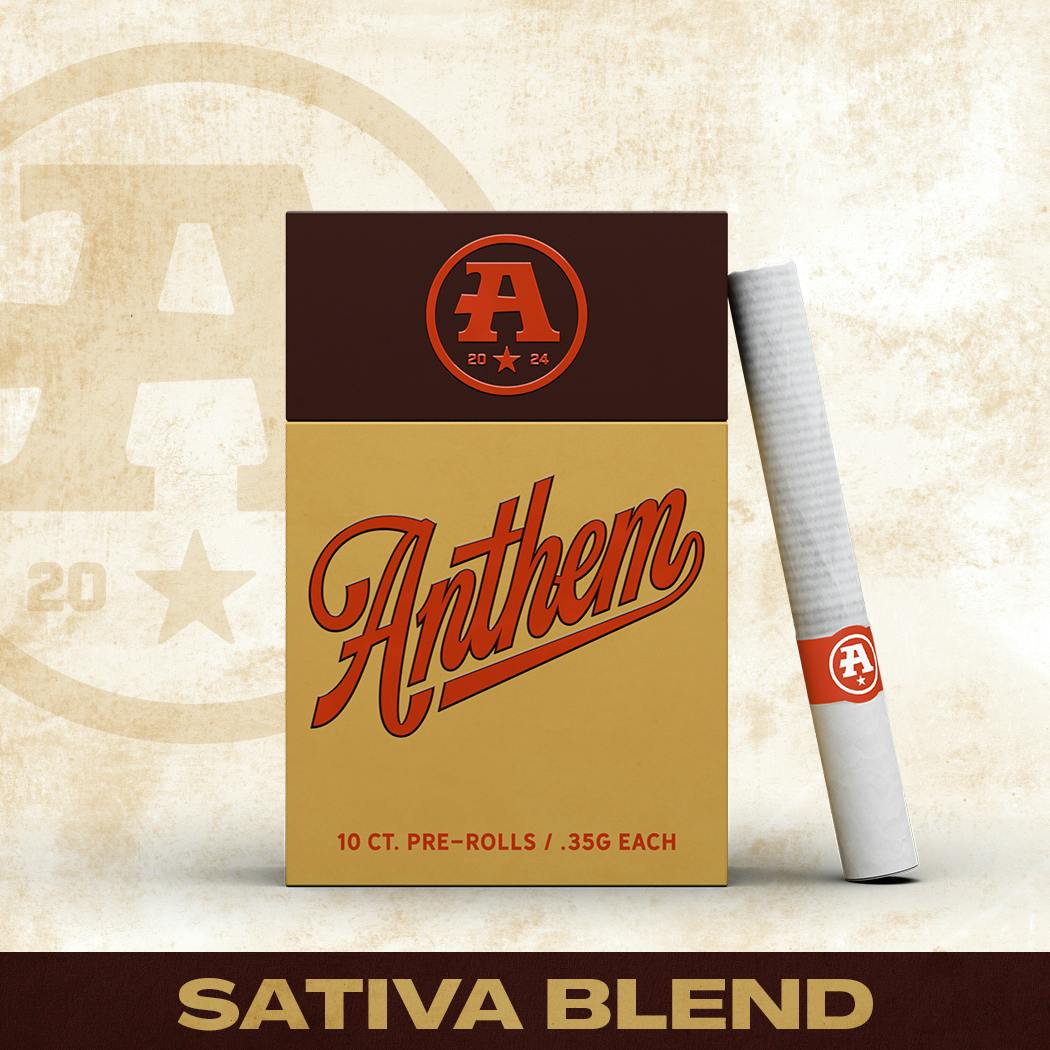 Photograph of product: Anthem l Oui'd Blend Pre Roll l 10pk l 3.5g