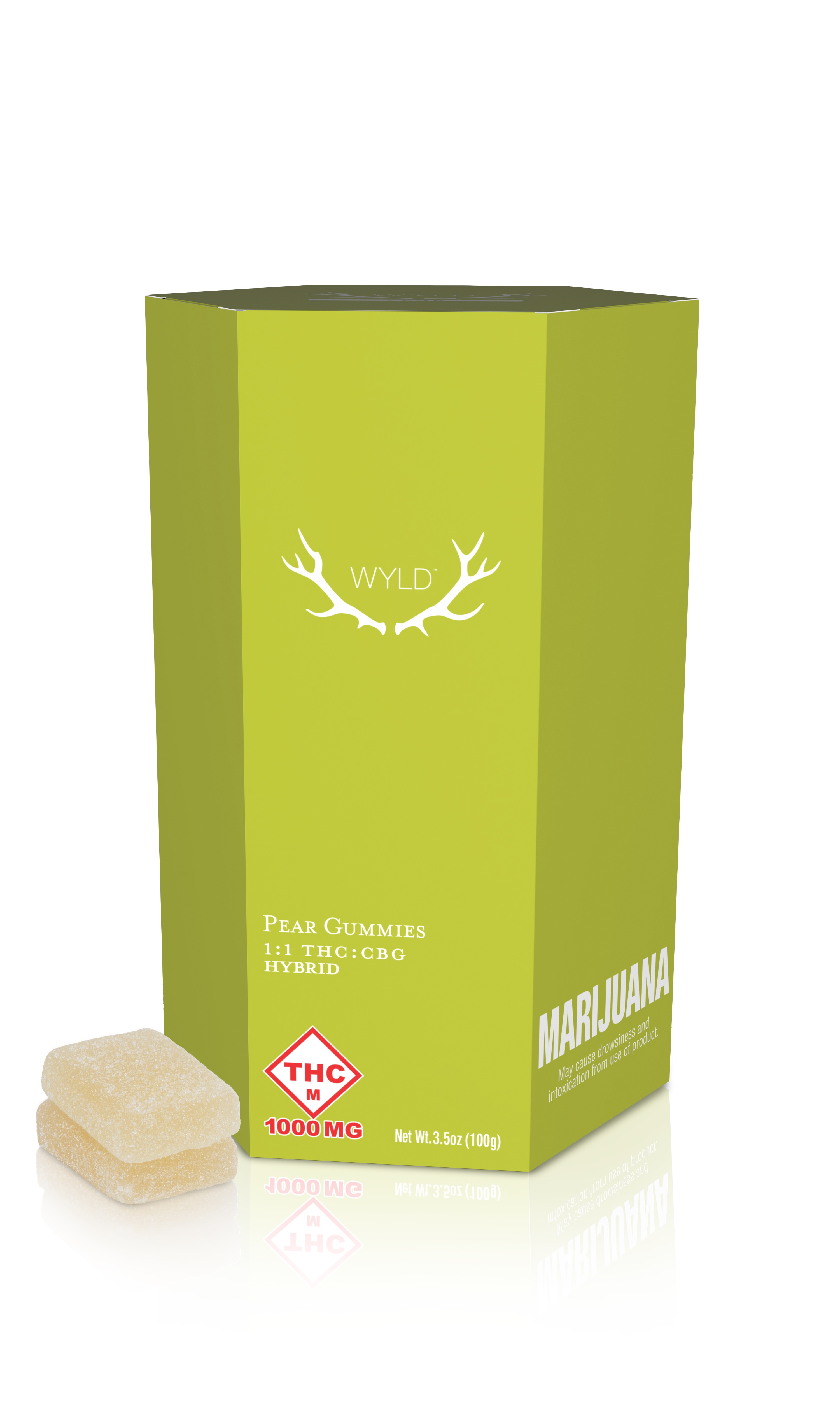 Photograph of product: Peach 1:1 TH-oui/CBD Gumdrops