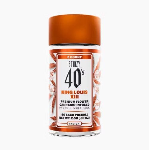 Photograph of product: King Louis XIII 40's - 5pk Prerolls - 