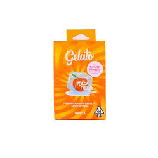 Photograph of product: Gelato Peach Freeze 1g Vape Cart