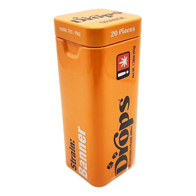 Photograph of product: Drops- 100mg Orange 20pk