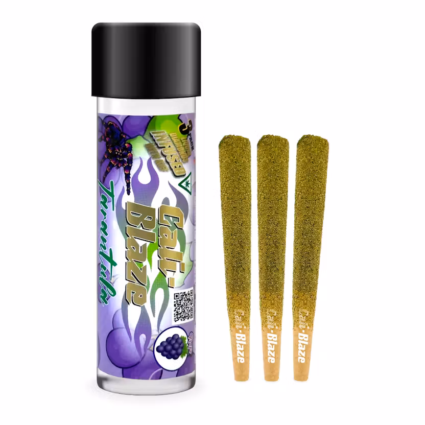 Photograph of product: Cali-Blaze - 3pk 1g Liquid Diamond Infused Prerolls - (3g) - Oui'd -  **GRAPE** (2/$30)