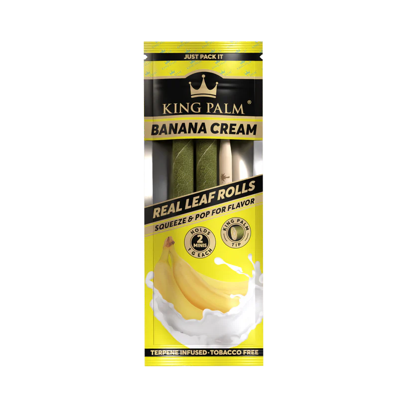 Photograph of product: King Palm 2 mini 2 Packs Banana Cream (YBW)