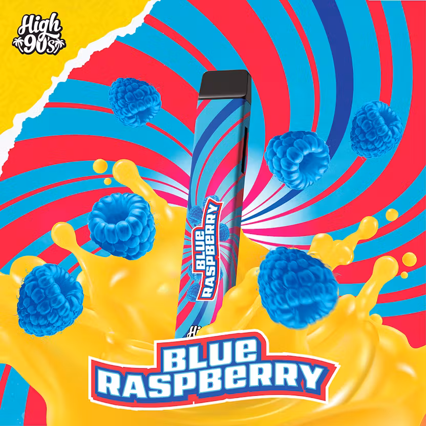 Photograph of product: High 90s - Blue Raspberry - Disposable