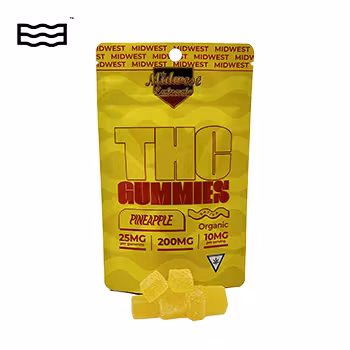 Photograph of product: Midwest: Pineapple 200mg Gummies