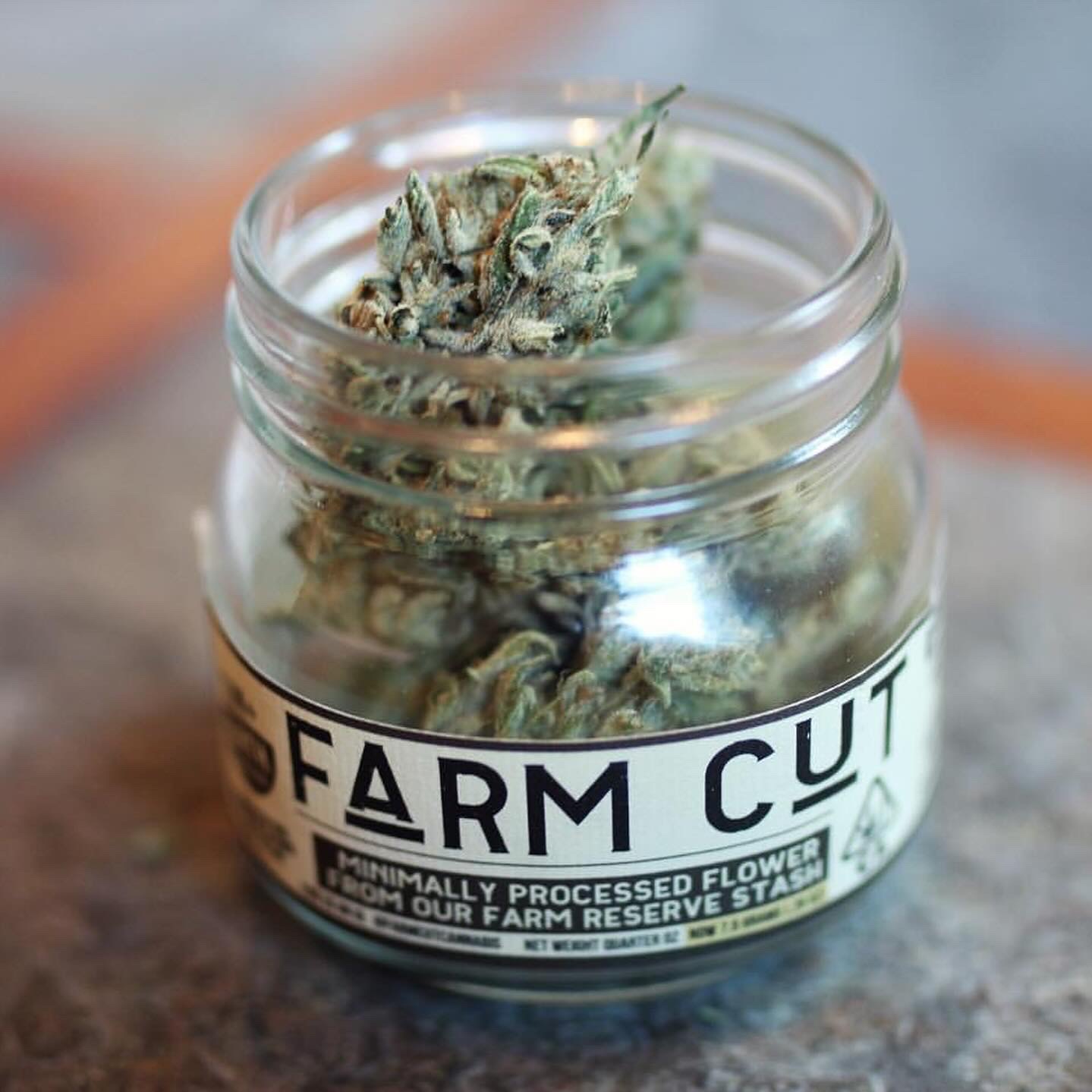 Photograph of product: Farm Cut | Trilogy | TH-oui:TH-ouiv:CBG | Sun-Grown Flower | 7.5g