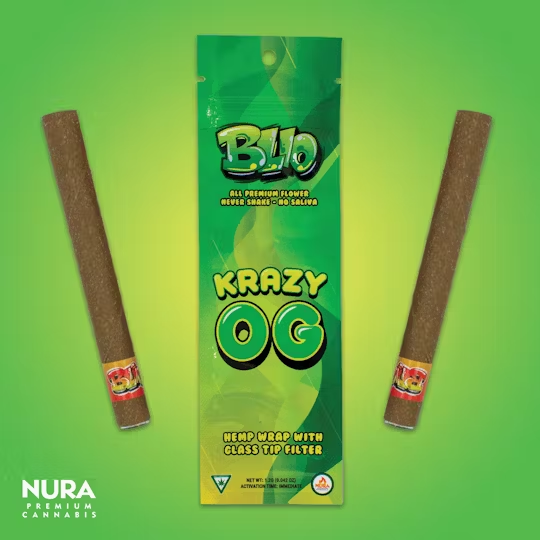 Photograph of product: BLIO | PREROLL | 1.2G | KRAZY OG