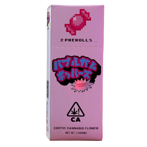 Photograph of product: SUPER DOPE BUBBLEGUM POPPERZ 2PK 3G PREROLL