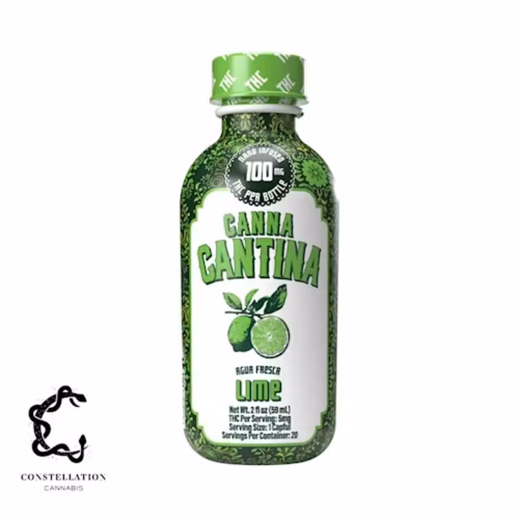Photograph of product: Canna Cantina | Lime | 100mg
