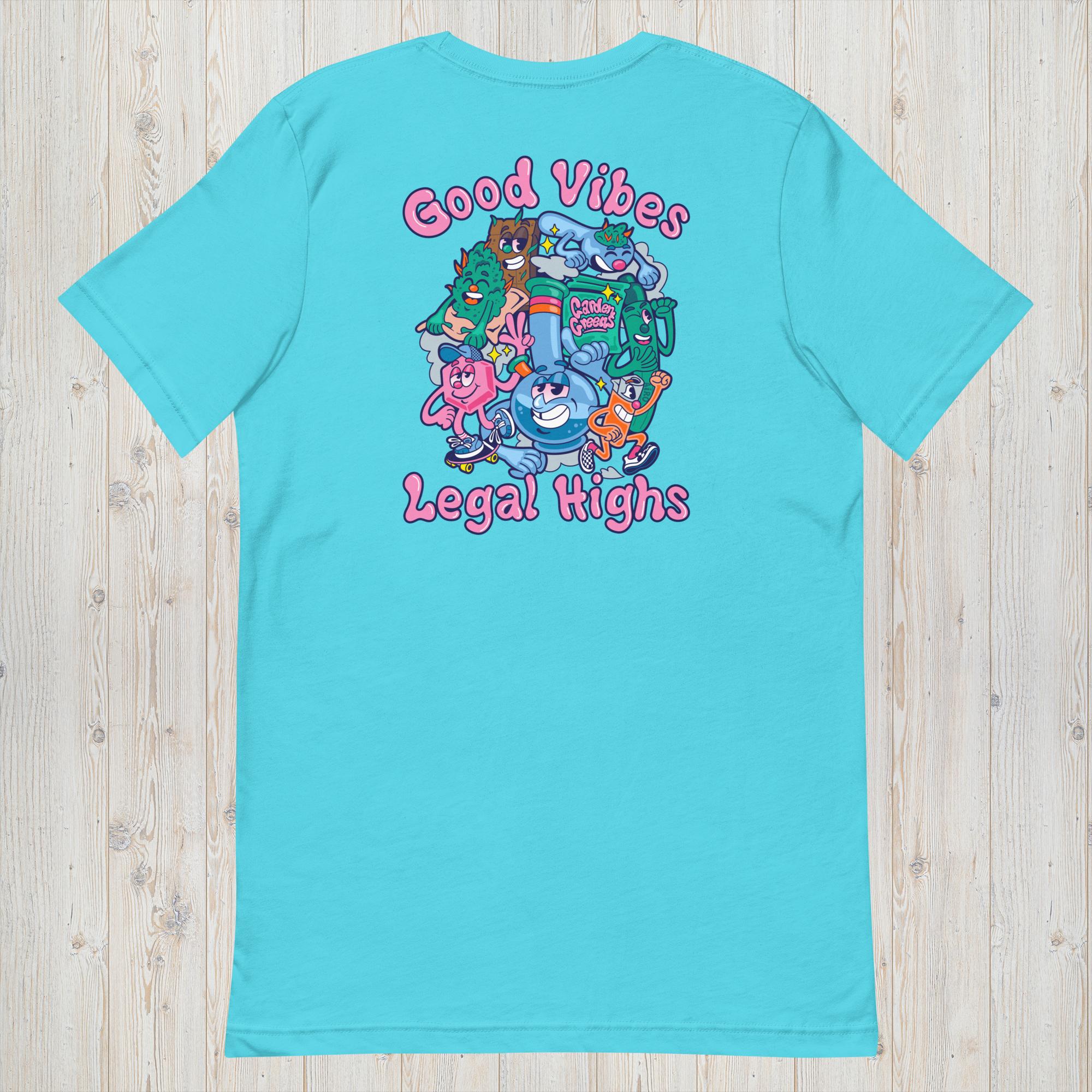 Photograph of product: Monteverde Good Vibes Sky Blue Tee $25