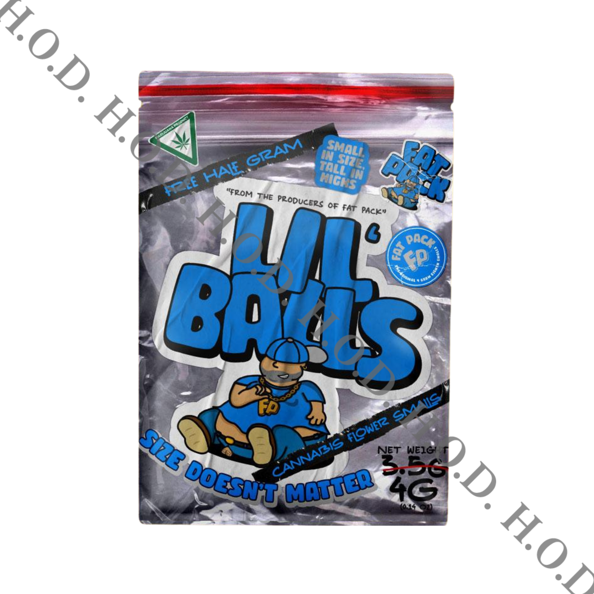 Photograph of product: Fat Pack Lil' Balls Blue Zushi Smalls 4g