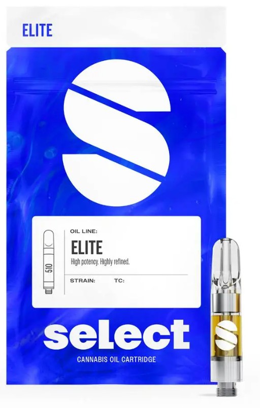 Photograph of product: White RTZ Select Elite Cartridge 1g T86.02% H C0030000563