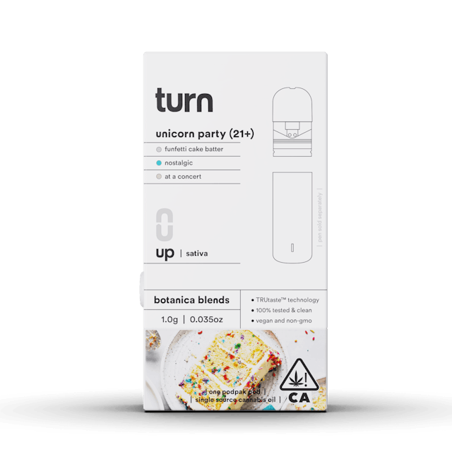 Photograph of product: [Turn Up] - BB - Pod (1g) - Unicorn Party - 