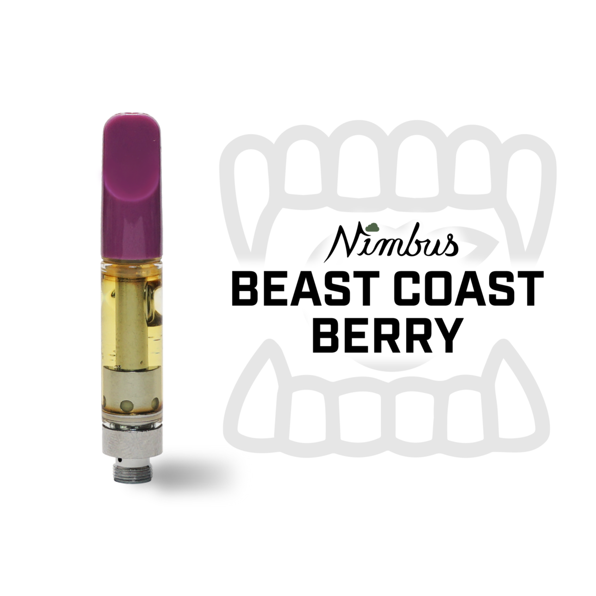 Photograph of product: Nimbus | Beast Coast Berry (H) Distillate Cartridge | 1g