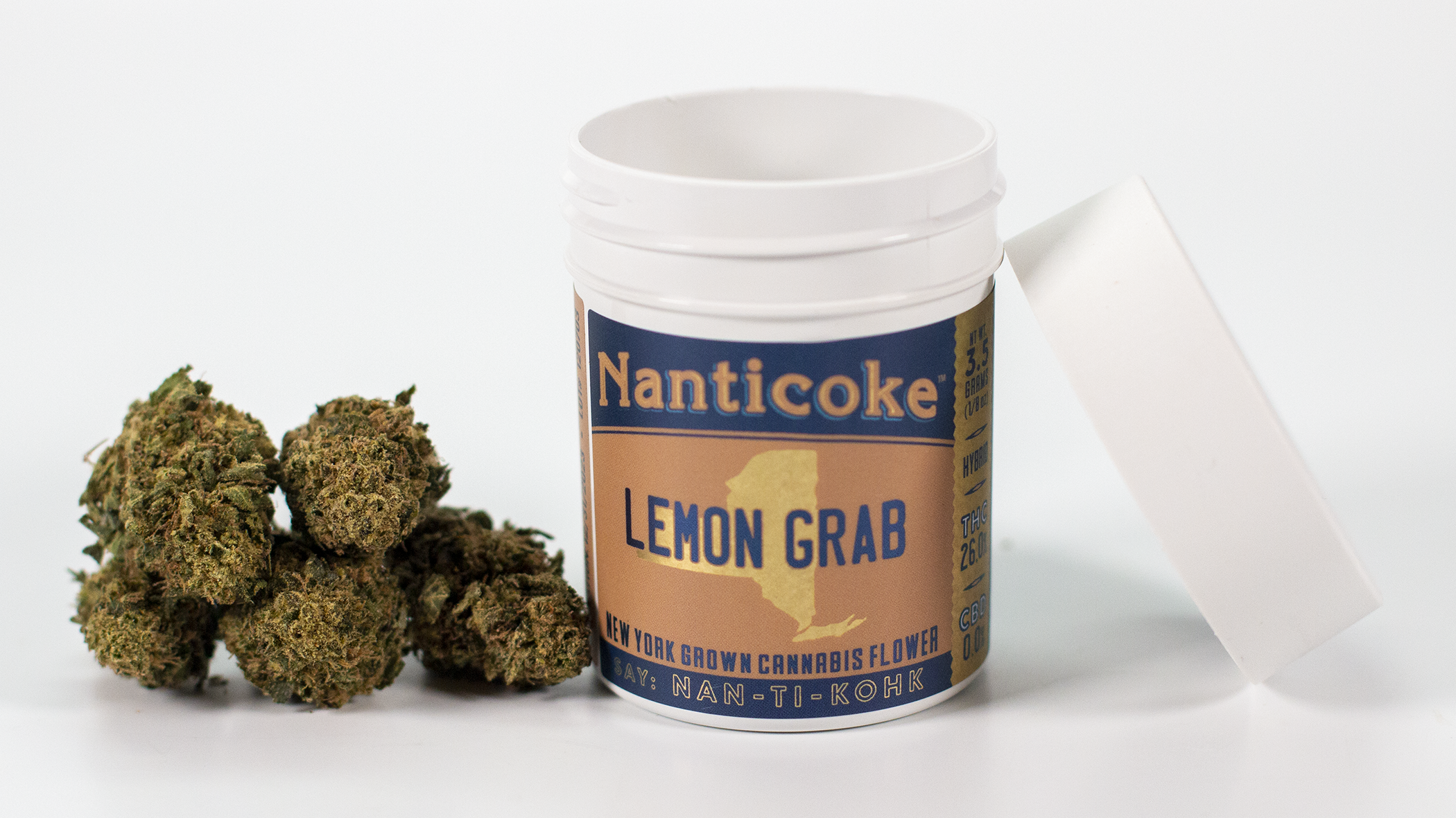 Photograph of product: Nanticoke Lemon Grab Flower 3.5g