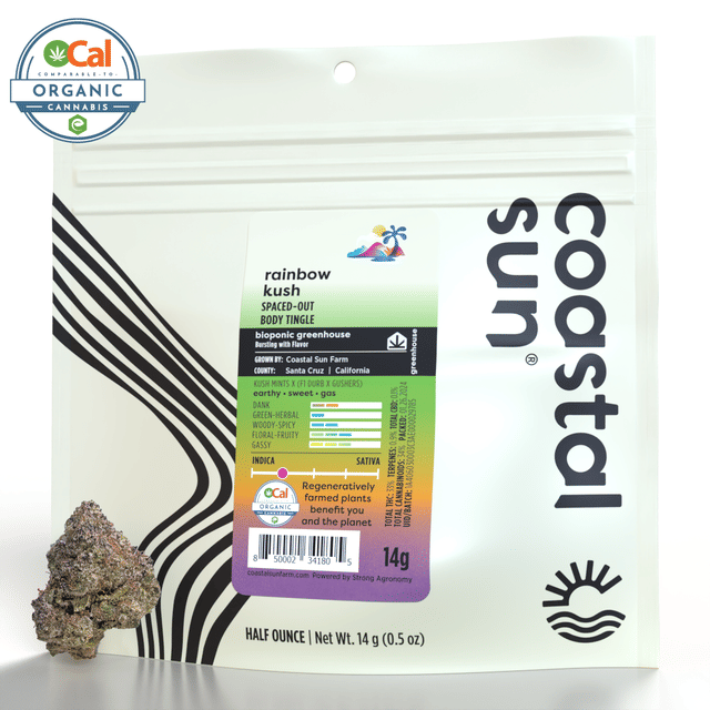 Photograph of product: Rainbow Kush - Greenhouse Flower - 14g - 