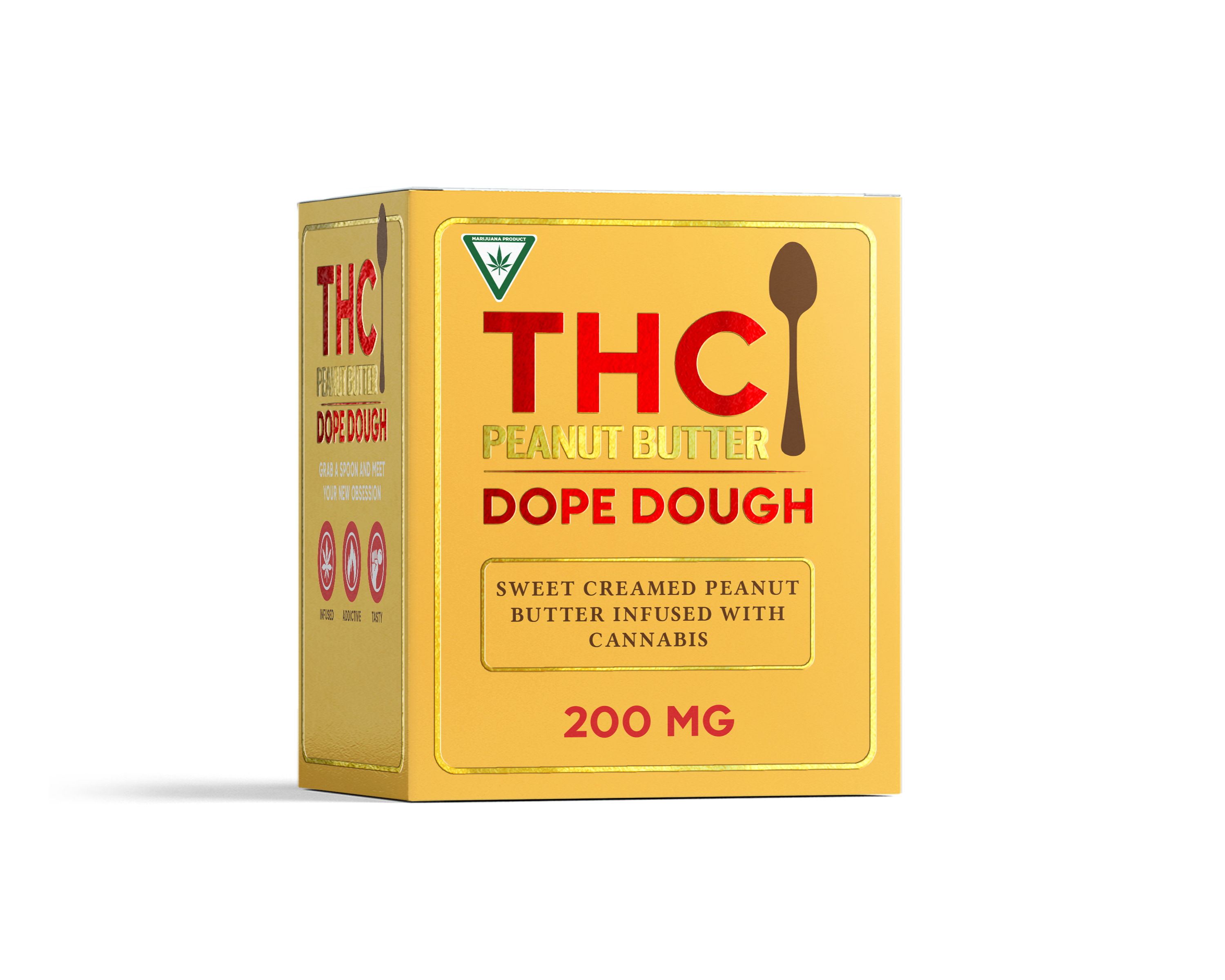Photograph of product: Dope Cakes | PB Dope Dough | Infused Cookie Dough | 200mg