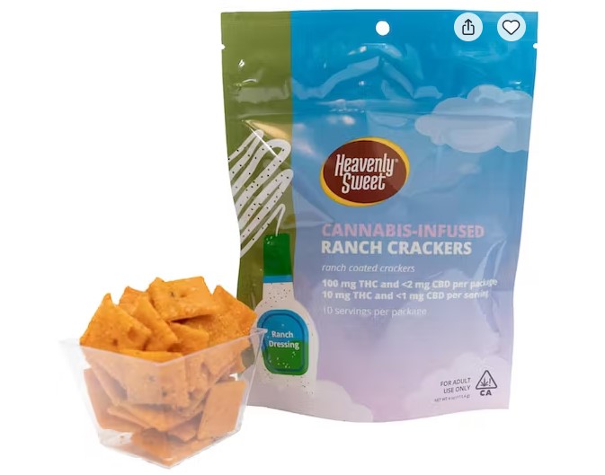 Photograph of product: Heavenly Sweet - Ranch Crackers 100MG