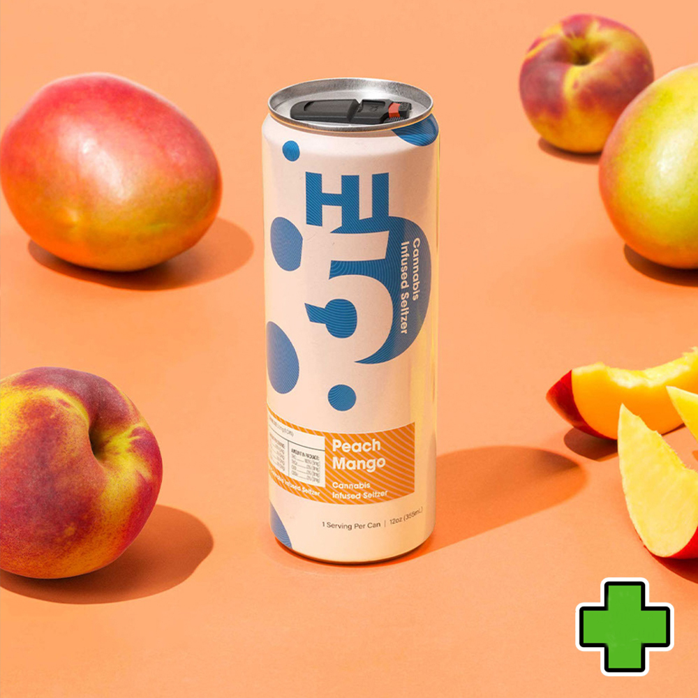 Photograph of product: Peach Mango Seltzer [HIGH-DOSE] (4pk) (6 for $55)