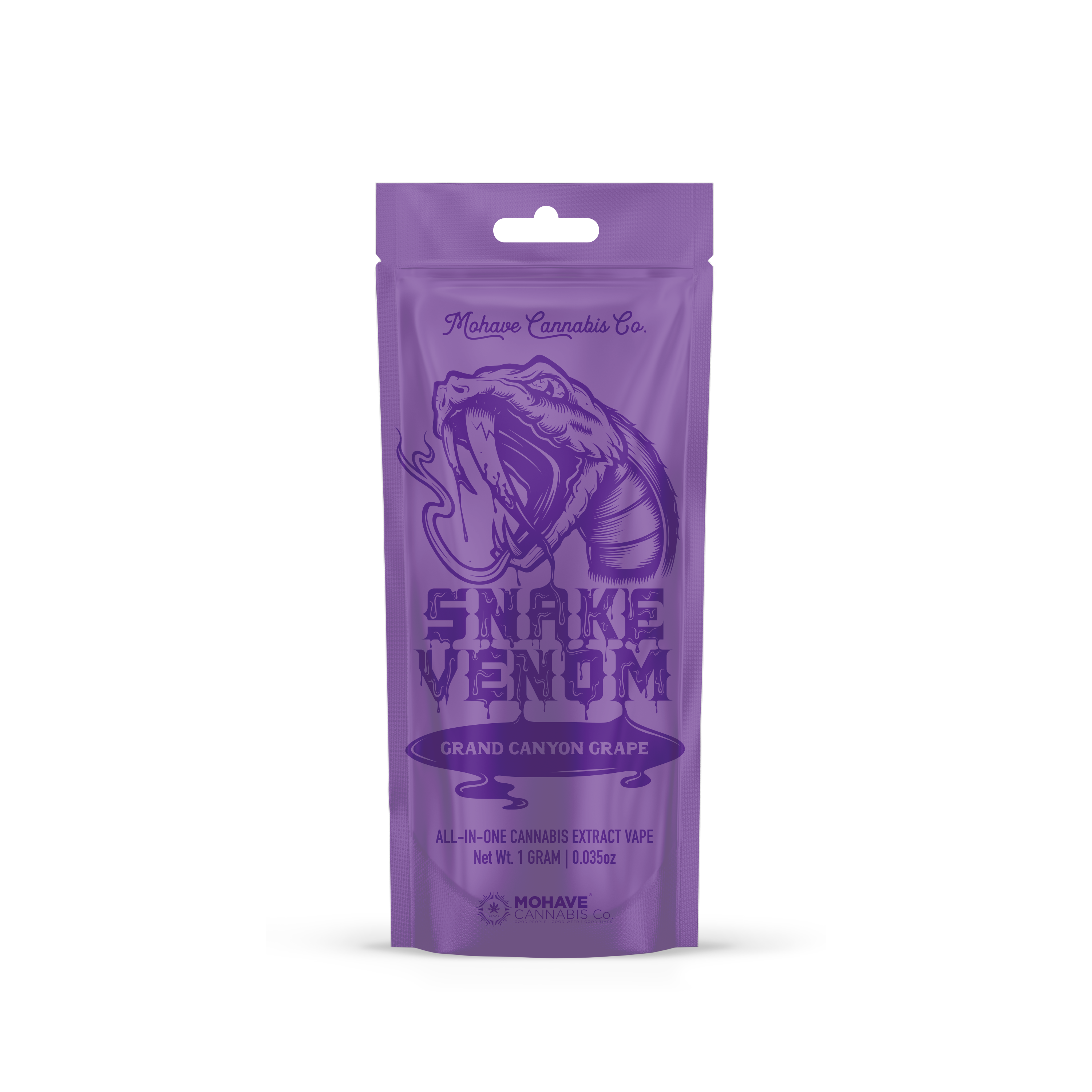 Photograph of product: Mohave Snake Venom AIO Disposable Vape 1g Grand Canyon Grape