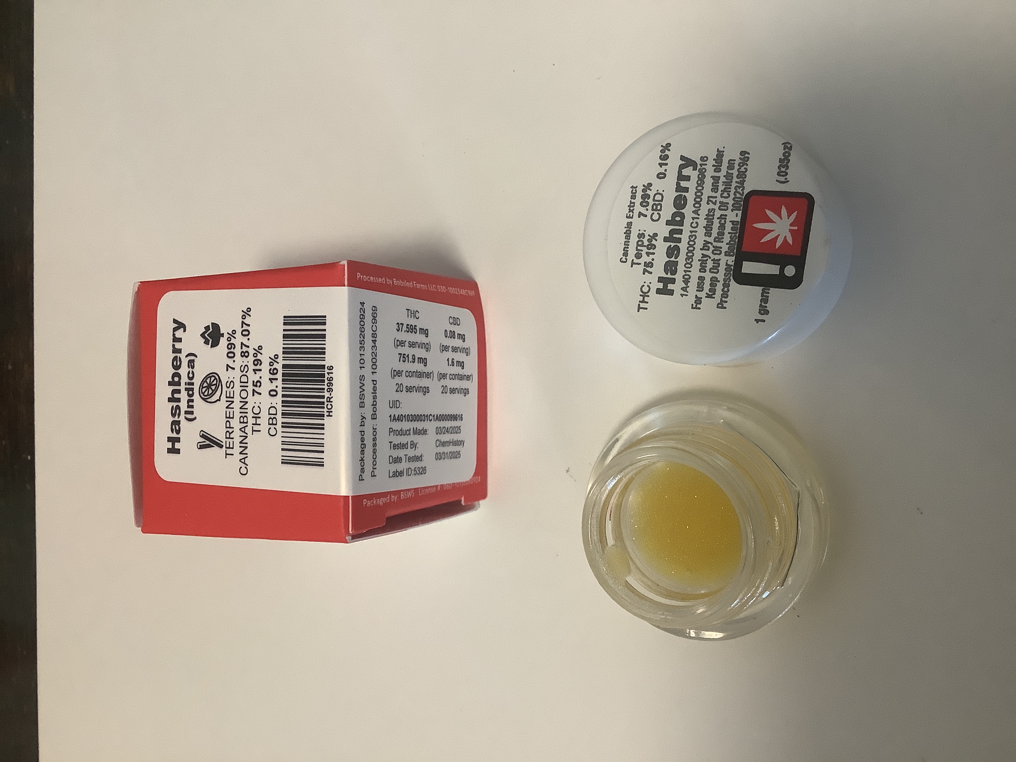 Photograph of product: Bobsled - au chocolatBERRY - Cured Resin - (1g) - I