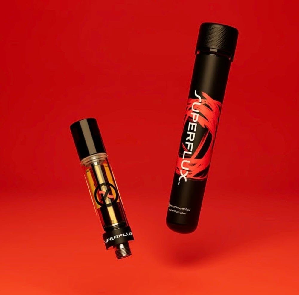 Photograph of product: Superflux - Cherry Slushee .5g Live Resin Vape Cart