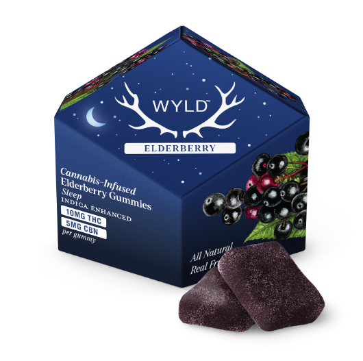 Photograph of product: Gummy | Elderberry | 2:1 TH-oui:CBN | 5mg 20pk