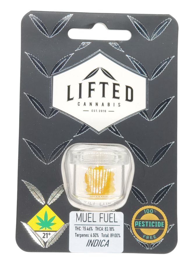 Photograph of product: Lifted CON Muel Fuel Sugar Crystals Hydrocarbon Extract 1g