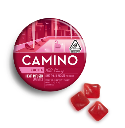 Photograph of product: Gummies |  Wild Cherry (S) 5:5:5 (TH-oui:CBC:CBG)| Camino