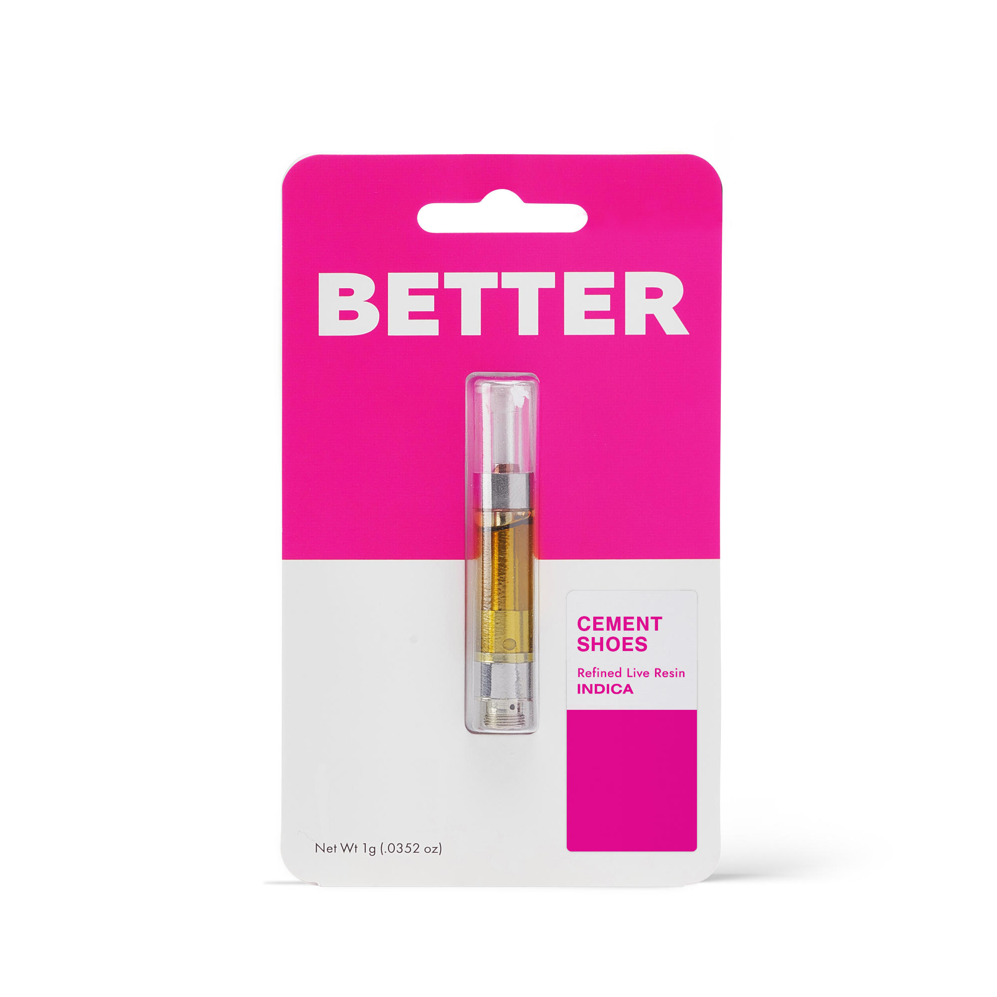 Photograph of product: BETTER - VAPE LIVE RESIN - 1G - Oui'd - CEMENT SHOES