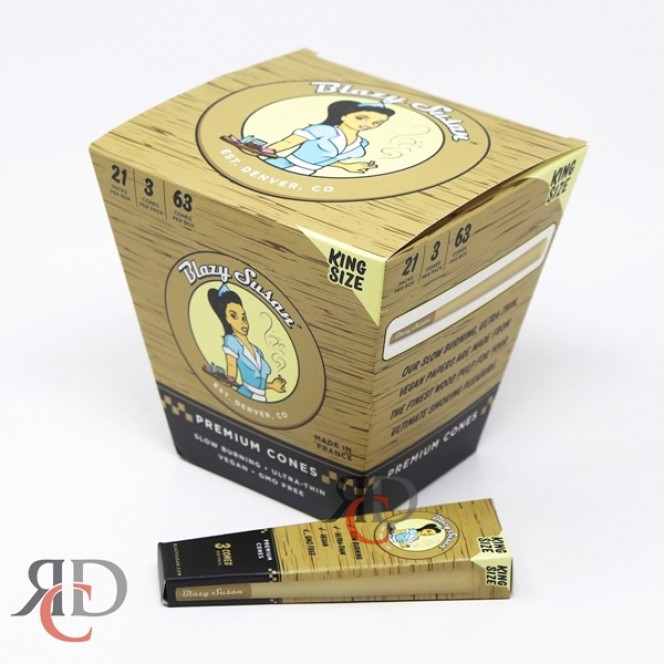 Photograph of product: Blazy Susan Unbleached King Sized | 3pk Cones