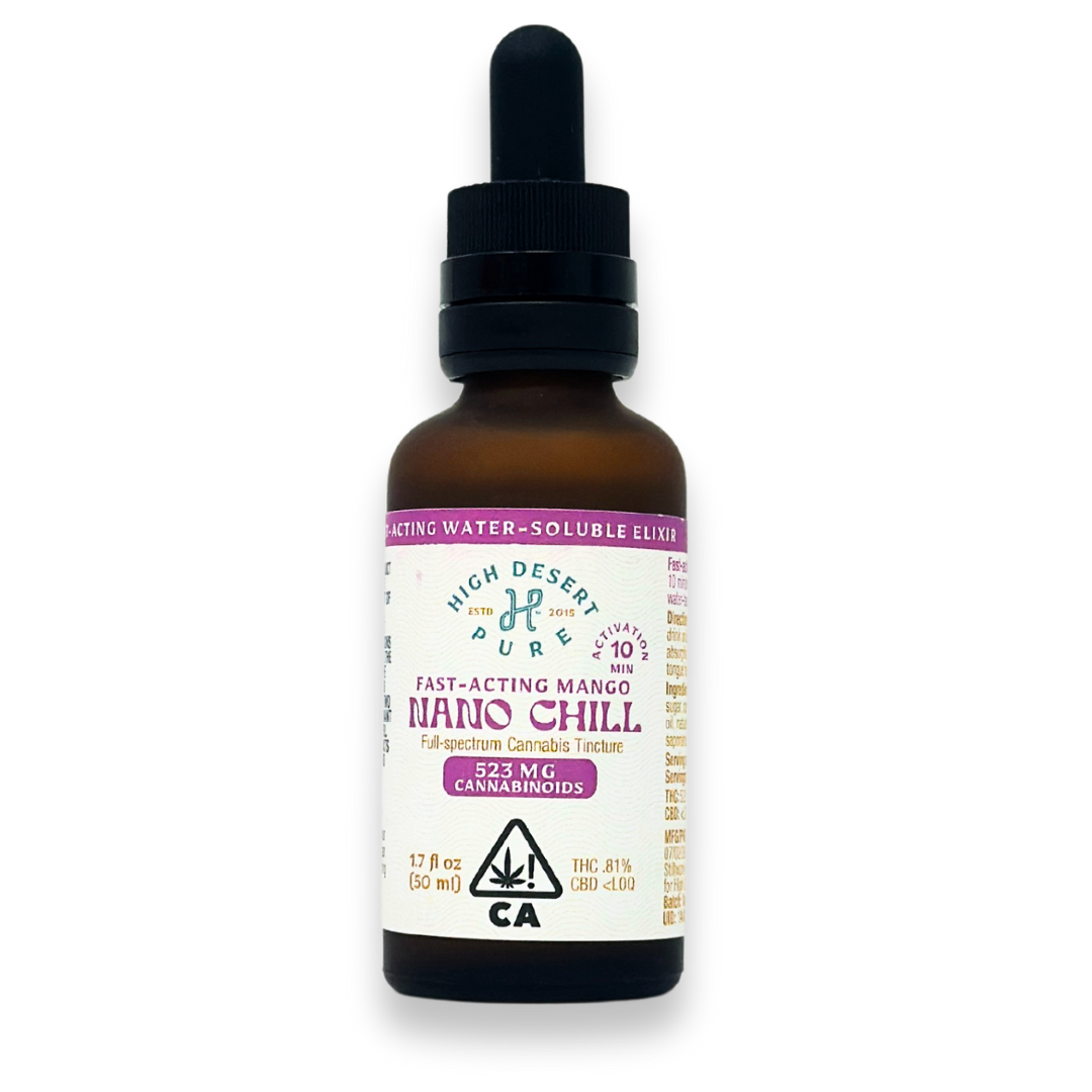 Photograph of product: High Desert Pure - Nano Chill - 50ml - Tincture - 523mgTH-oui