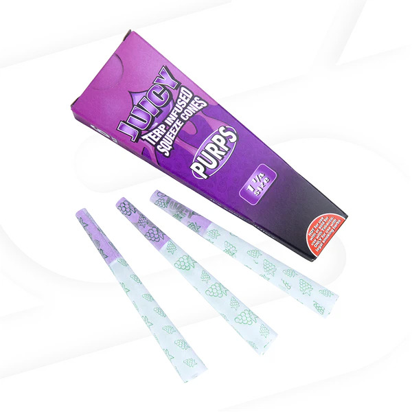 Photograph of product: Juicy Jay | Purps 1 1/4 Cones | $6