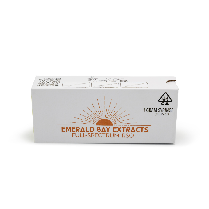 Photograph of product: EMERALD BAY EXTRACTS - RSO - White CBG - Full Spectrum Syringe - 1G